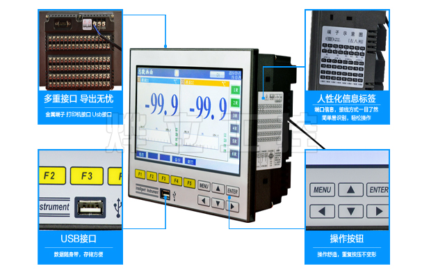 YL7600增強型寬屏無紙記錄儀圖解